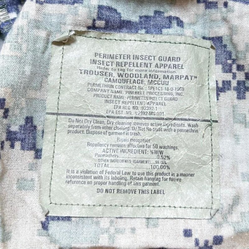 画像4: 海兵隊実物 USMC　ウッドマーパットパンツ　SMALL-SHORT (4)