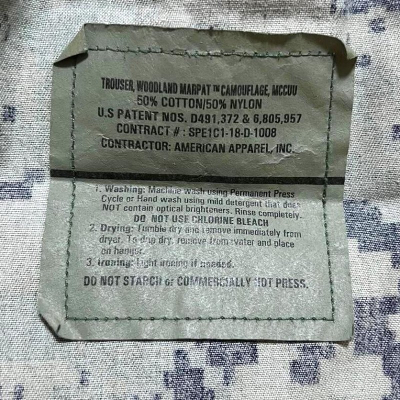画像5: 海兵隊実物 USMC　ウッドマーパットパンツ　SMALL-SHORT (5)