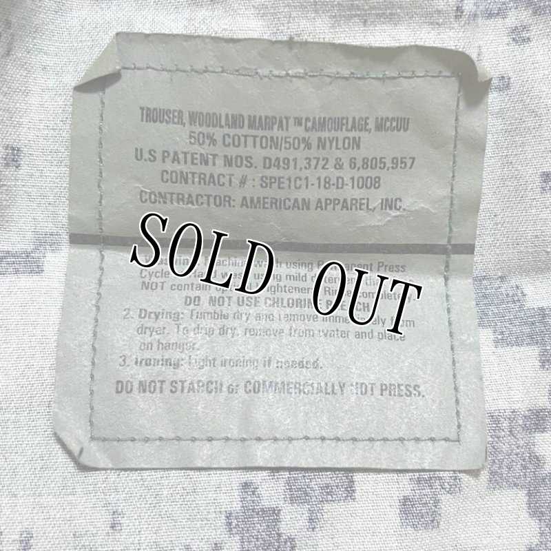 画像5: 海兵隊実物 USMC　ウッドマーパットパンツ　SMALL-SHORT (5)