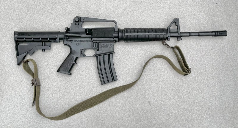 画像2: 米軍実物 RUBBER TRAINING RIFLE M4A2  (2)