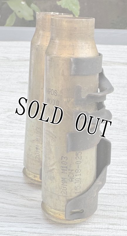 画像2: 米軍実物 20mm MK244 機関砲空薬莢 使用済み 安全品 2個 (2)