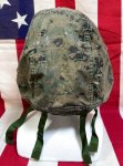 画像3: 米軍海兵隊実物 USMC  LWH ライトウェイトヘルメット　 ウッドランドマーパット・デザート　リバーシブルヘルメットカバー (3)