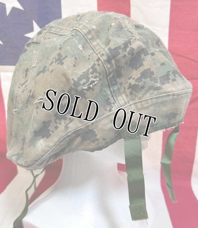 画像4: 米軍海兵隊実物 USMC  LWH ライトウェイトヘルメット　 ウッドランドマーパット・デザート　リバーシブルヘルメットカバー (4)