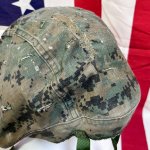 画像5: 米軍海兵隊実物 USMC  LWH ライトウェイトヘルメット　 ウッドランドマーパット・デザート　リバーシブルヘルメットカバー (5)