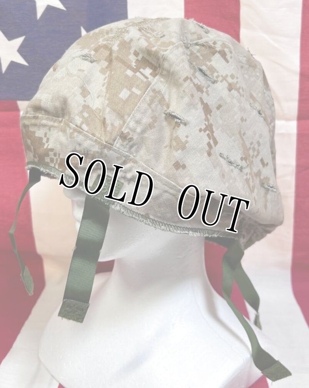 画像6: 米軍海兵隊実物 USMC  LWH ライトウェイトヘルメット　 ウッドランドマーパット・デザート　リバーシブルヘルメットカバー (6)
