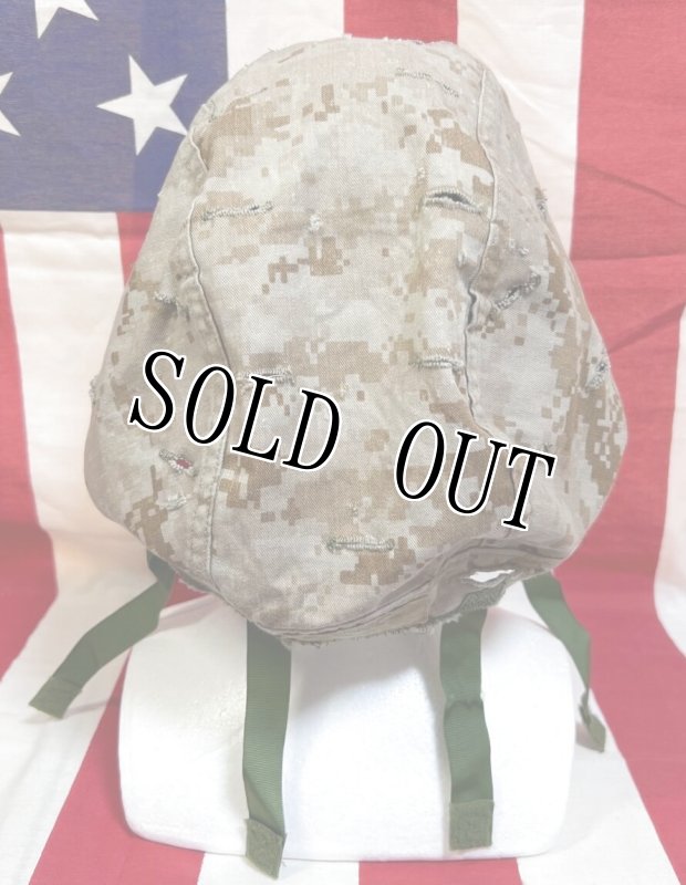 画像7: 米軍海兵隊実物 USMC  LWH ライトウェイトヘルメット　 ウッドランドマーパット・デザート　リバーシブルヘルメットカバー (7)