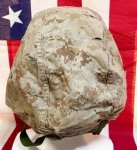 画像3: 米軍海兵隊実物 USMC  LWH ライトウェイトヘルメット　 ウッドランドマーパット・デザート　リバーシブルヘルメットカバー (3)