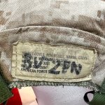 画像4: 米軍海兵隊実物 USMC  LWH ライトウェイトヘルメット　 ウッドランドマーパット・デザート　リバーシブルヘルメットカバー (4)