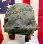 画像5: 米軍海兵隊実物 USMC  LWH ライトウェイトヘルメット　 ウッドランドマーパット・デザート　リバーシブルヘルメットカバー (5)