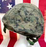 画像6: 米軍海兵隊実物 USMC  LWH ライトウェイトヘルメット　 ウッドランドマーパット・デザート　リバーシブルヘルメットカバー (6)