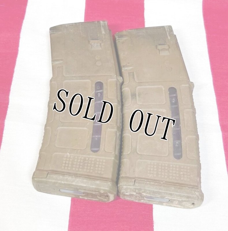画像1: 米軍実物 MAGPUL PMAG 30 GEN M3 AR-15/M4/M16 30連マガジン   WINDOW 両窓 30rd マグ 5.56mm コヨーテタン　2個セット  (1)