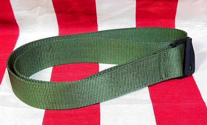 画像1: 米軍実物　BDU　ベルト　OD　105cm　 (1)