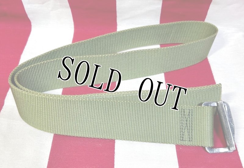 画像1: 米軍実物　BDU　ベルト　OD　107cm　 (1)