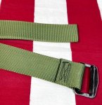 画像2: 米軍実物　BDU　ベルト　OD　107cm　 (2)