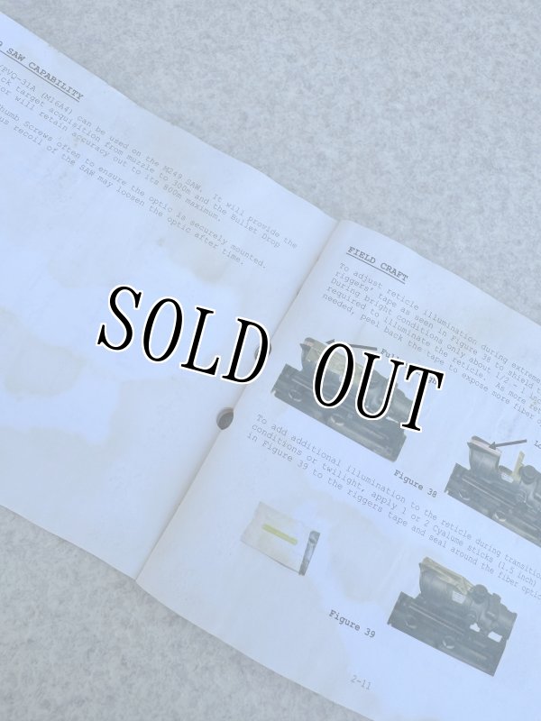 画像3: 米軍実物　AN/PVQ-31A　ACOG 　マニュアル (3)