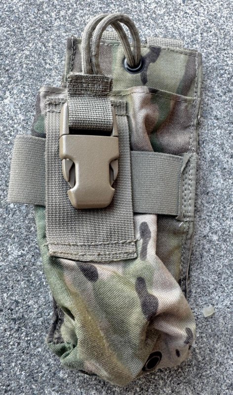 画像1: 米軍実物 LBT-6015A-500D Modular MBITR ラジオ ポーチ マルチカム (1)