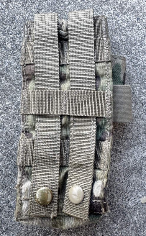 画像3: 米軍実物 LBT-6015A-500D Modular MBITR ラジオ ポーチ マルチカム (3)