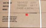 画像2: 米軍実物 2025年10月検【アメリカル】MREレーション非常食/戦闘食 MENU-A (2)