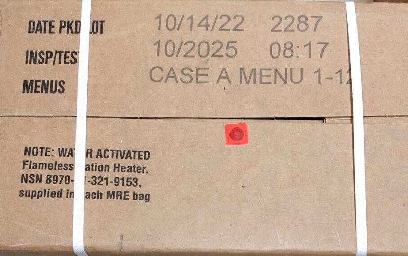 画像2: 米軍実物 2025年10月検【アメリカル】MREレーション非常食/戦闘食 MENU-A (2)