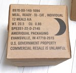 画像3: 米軍実物 2025年10月検【アメリカル】MREレーション非常食/戦闘食 MENU-B (3)