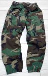 画像2: 米軍実物,ウッドランドカモ　迷彩パンツ　XS-SHORT (2)