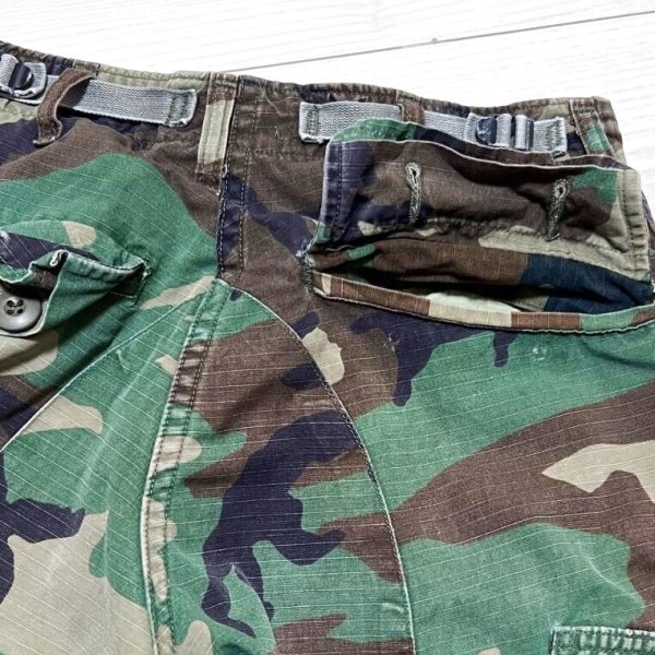 米軍実物,ウッドランドカモ 迷彩パンツ XS-SHORT ウッドランド.