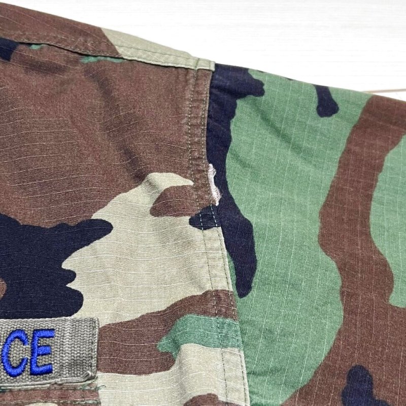 画像3: 米軍実物  U S AIR FORCE ウッドランド 迷彩カモフラージュジャケット　M-X SHORT (3)