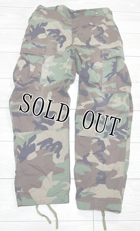 画像1: 米軍実物,ウッドランドカモ　迷彩パンツ　MEDIUM-REGULAR (1)