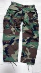 画像3: 米軍実物,ウッドランドカモ　迷彩パンツ　MEDIUM-SHORT (3)