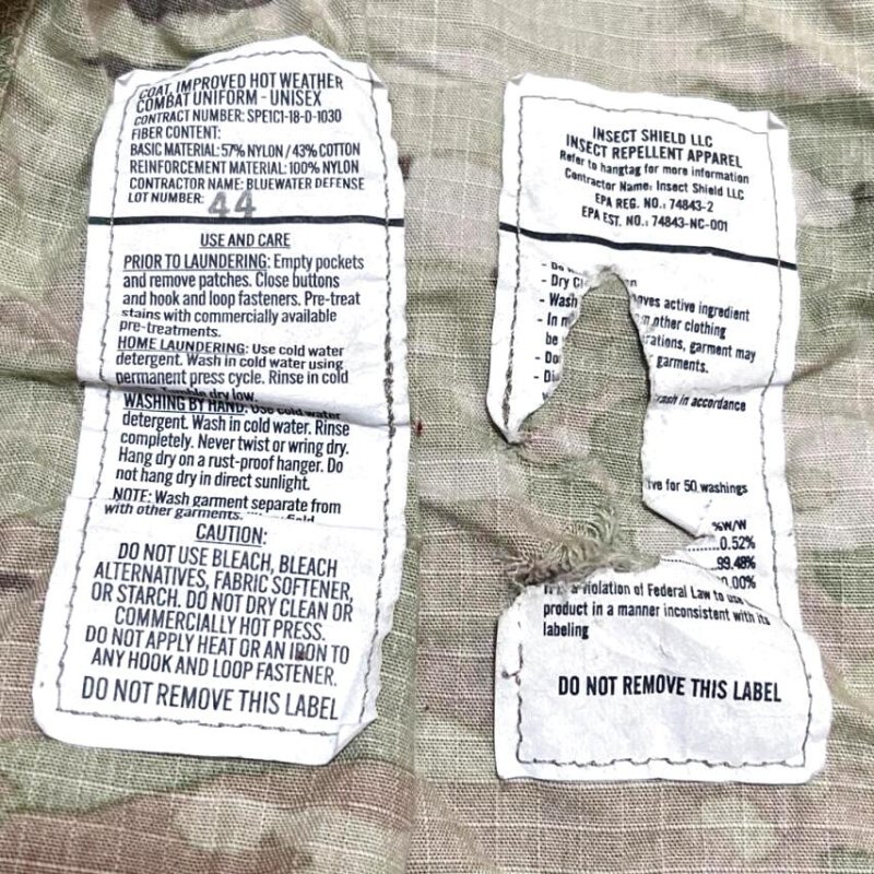 画像7: 米軍実物　IHWCU（Improved Hot Weather Combat Uniform）ジャケット　MEDIUM-REGULAR (7)