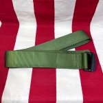 画像1: 米軍実物　BDU　ベルト　OD　108cm　 (1)