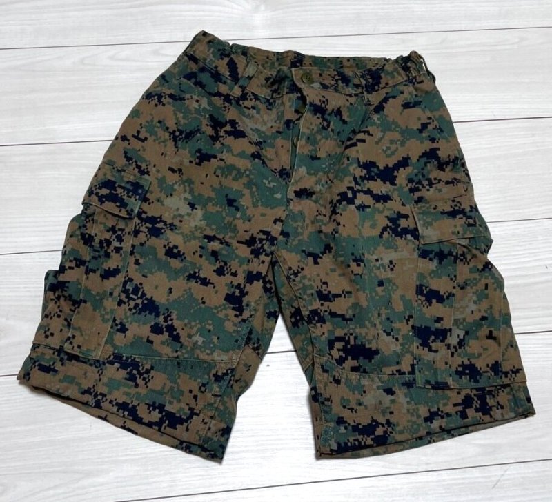 画像1: 海兵隊実物 USMC　ウッドマーパットハーフパンツ　SMALL (1)