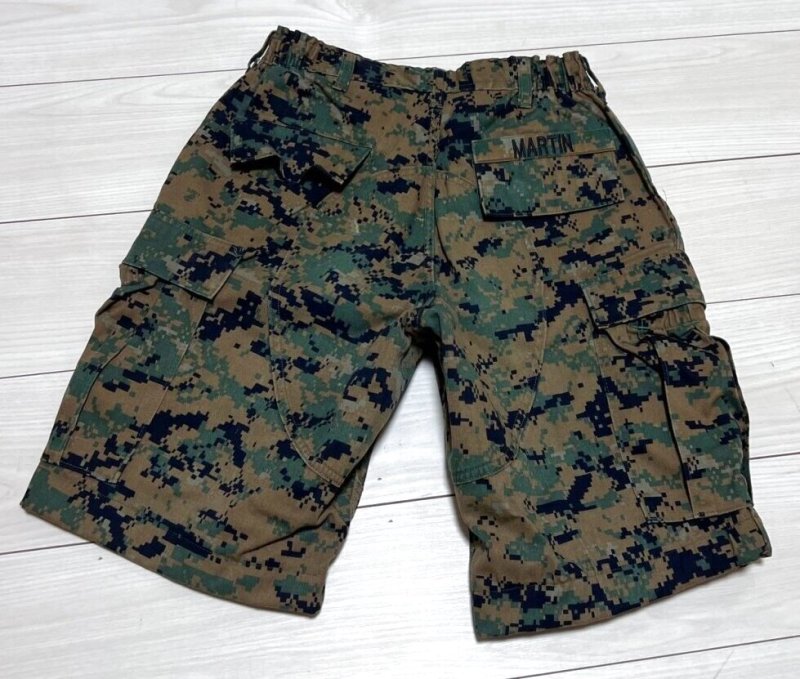 画像2: 海兵隊実物 USMC　ウッドマーパットハーフパンツ　SMALL (2)