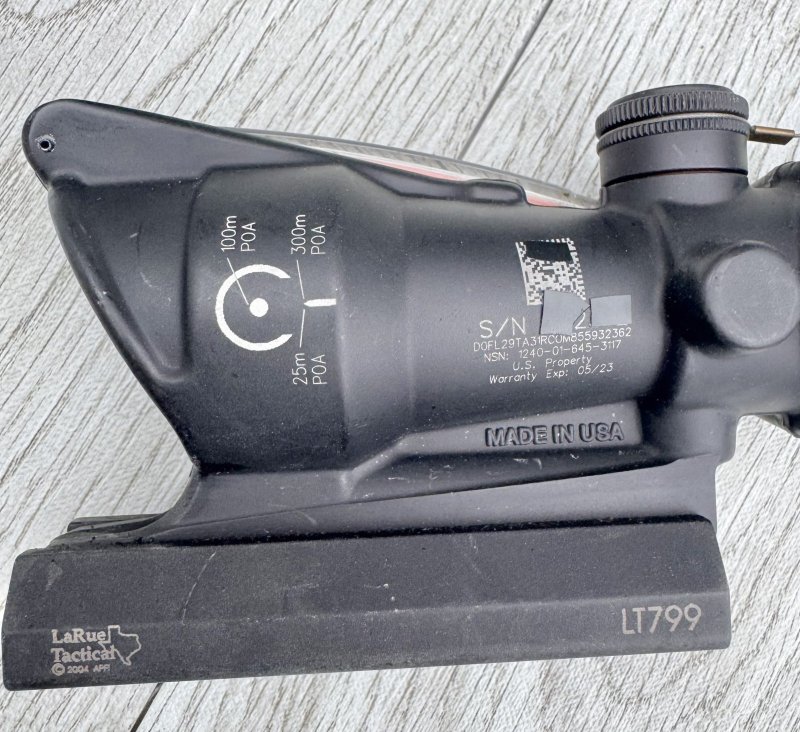 画像11: 海兵隊実物 Trijicon ACOG® 4x32 BAC USMC RCO   Riflescope - M16A4 / M16M4 (11)