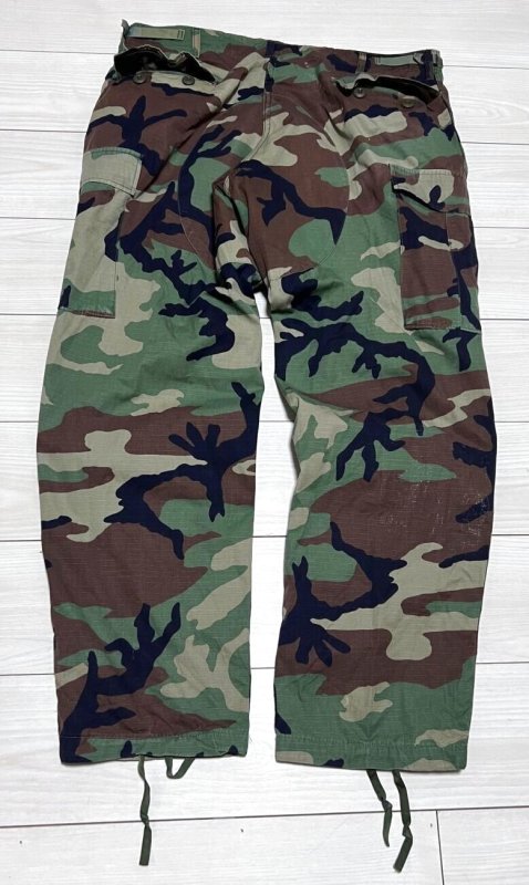 画像4: 米軍実物,ウッドランドカモ　迷彩パンツ　LARGE-REGULAR (4)