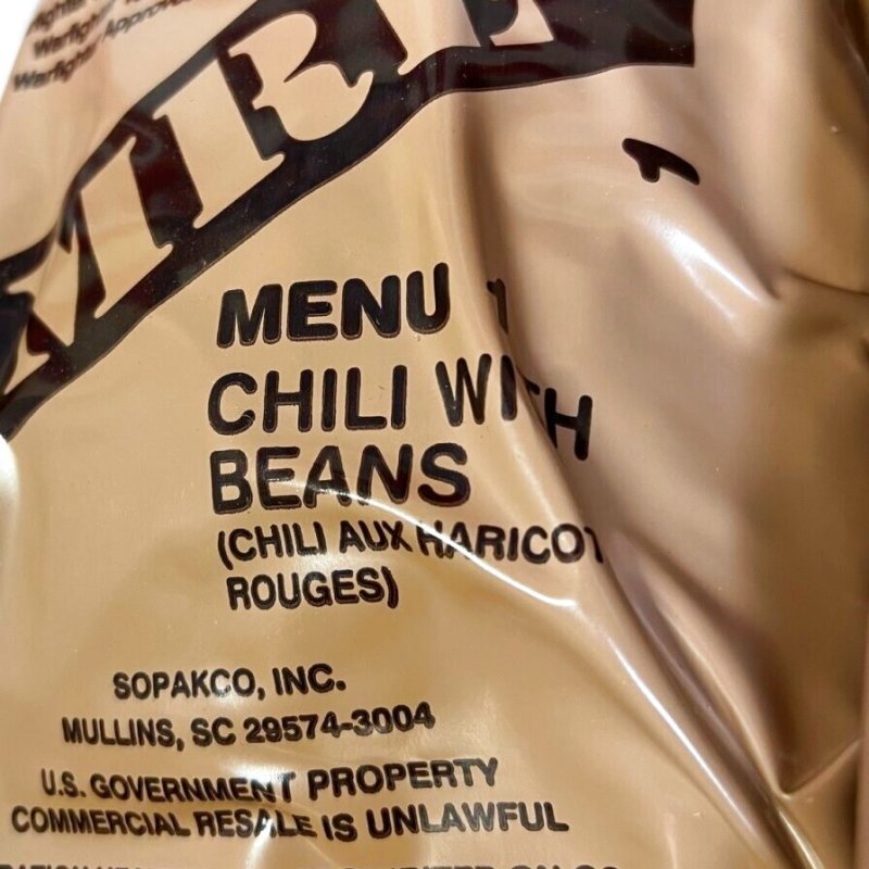 画像2: 米軍実物 2023年検【SOPAKCO】MREレーション/戦闘食 3個セット キャンプ 車中泊 (2)