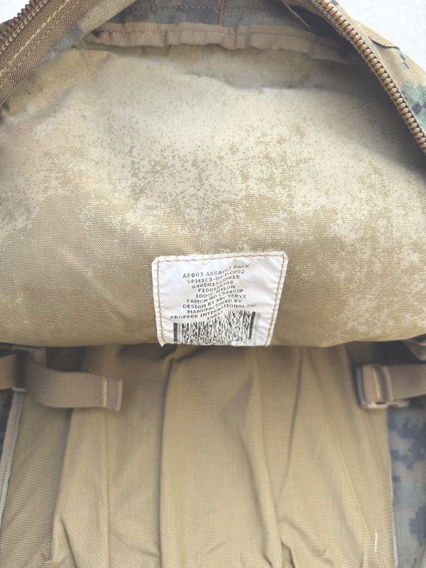 画像15: 米海兵隊実物 ARC'TERYX ピクセル アサルト バックパック (15)