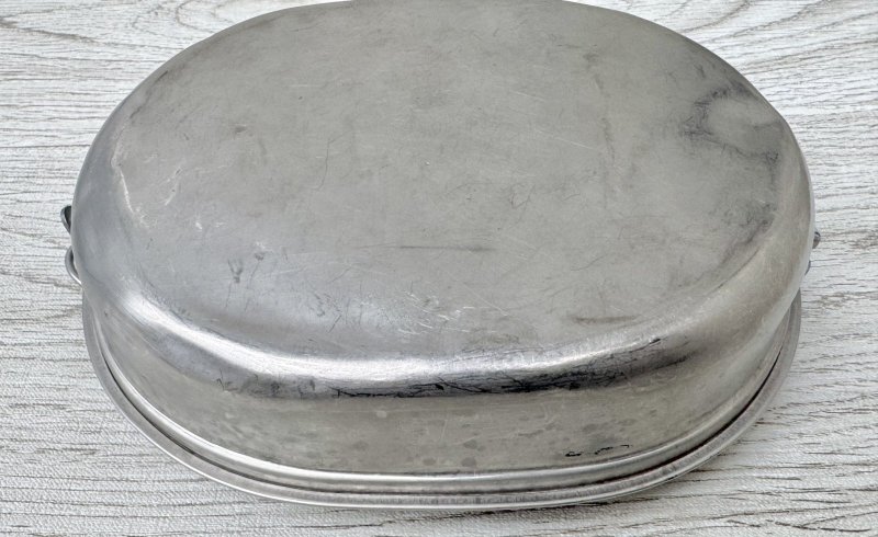 画像7: 米軍実物 メスキットパン&ナイフ・ホーク・スプーンセット1945年 メスティン (7)