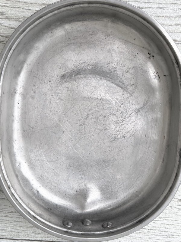 画像9: 米軍実物 メスキットパン&ナイフ・ホーク・スプーンセット1945年 メスティン (9)