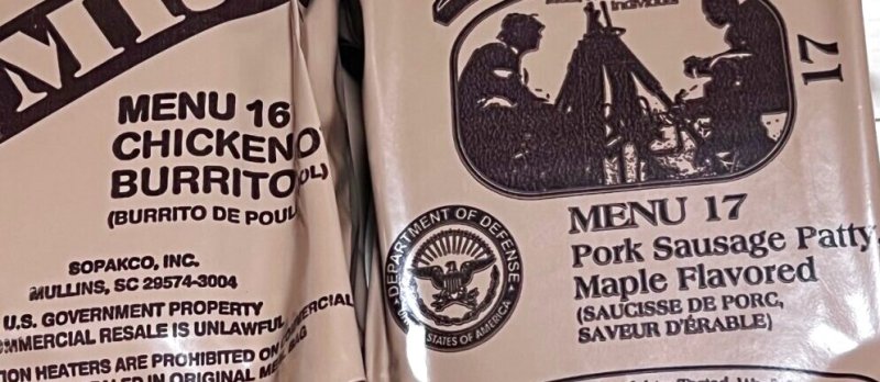 画像2: 米軍実物 2023年検【SOPAKCO】MREレーション/戦闘食 5個セット キャンプ 車中泊 (2)