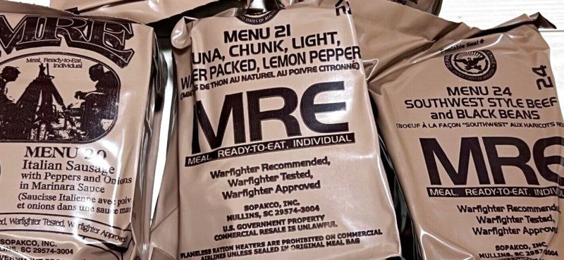 画像3: 米軍実物 2023年検【SOPAKCO】MREレーション/戦闘食 5個セット キャンプ 車中泊 (3)