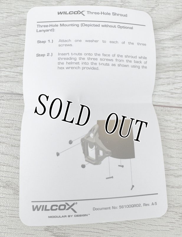 画像8: 米軍実物 WILCOX L4 NVG ヘルメット マウント 3 Hole Shroud P/N 56100G34 (8)