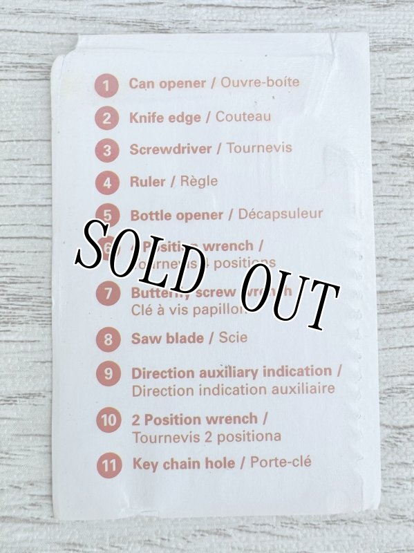 画像5: 米軍放出品  アウトドア緊急時 11機能つきカード マルチツール カード型 サバイバルツール  (5)