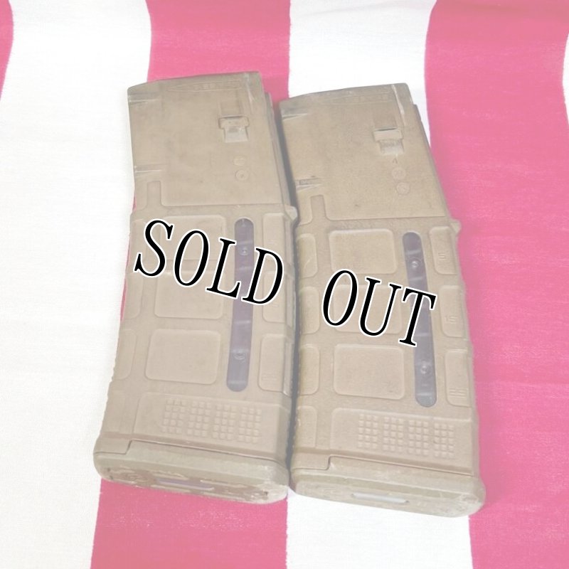 画像1: 米軍実物 MAGPUL PMAG 30 GEN M3 AR-15/M4/M16 30連マガジン   WINDOW 両窓 30rd マグ 5.56mm コヨーテタン　2個セット  (1)