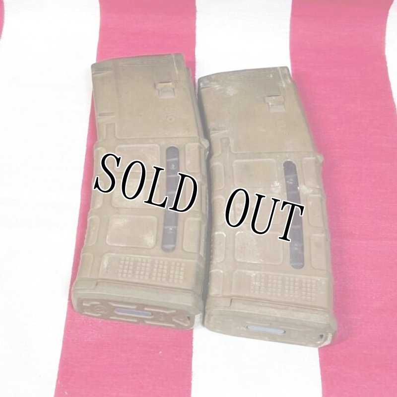 画像1: 米軍実物 MAGPUL PMAG 30 GEN M3 AR-15/M4/M16 30連マガジン   WINDOW 両窓 30rd マグ 5.56mm コヨーテタン　2個セット  (1)