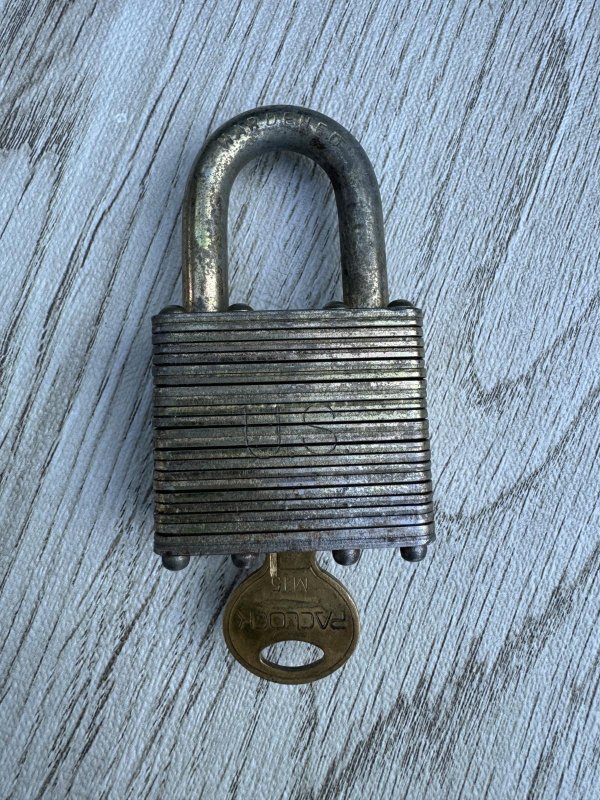 画像2: 米軍実物  Military pacific lock Spec Padlock 南京錠 (2)