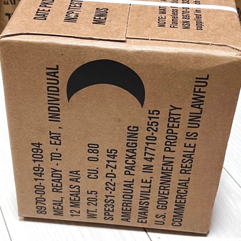 画像3: 米軍実物 2025年10月検【アメリカル】MREレーション非常食/戦闘食 MENU-A (3)