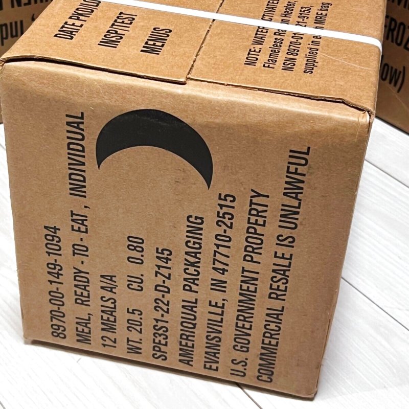 画像3: 米軍実物 2025年10月検【アメリカル】MREレーション非常食/戦闘食 MENU-B (3)