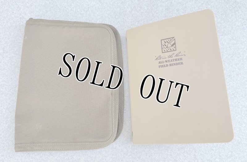 画像1: 米軍放出品 Rite In the Rain 防水 バインダーキット ブラウンカバー バインダー  (1)