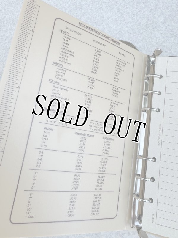 画像3: 米軍放出品 Rite In the Rain 防水 バインダーキット ブラウンカバー バインダー  (3)